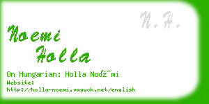 noemi holla business card